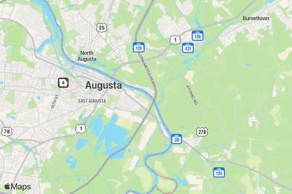 3D Archery Tour of Georgia - Augusta location map image