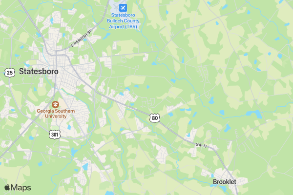 3D Archery Tour of Georgia - Statesboro location map image