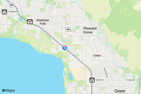 Airborne Sports Lindon location map image