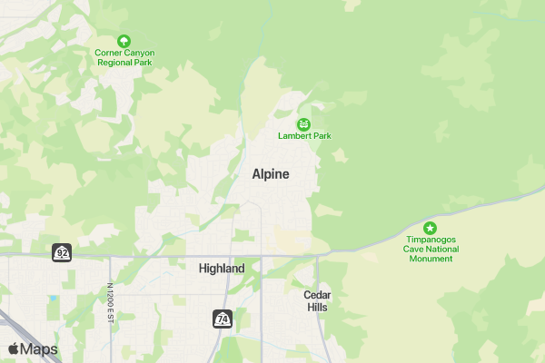 Alpine days location map image