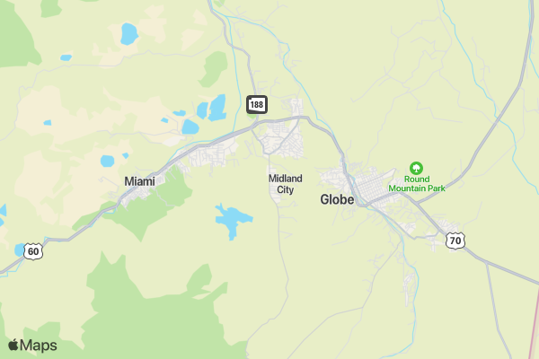 AZ 3D Championship Series Pinal Mountain Gathering location map image
