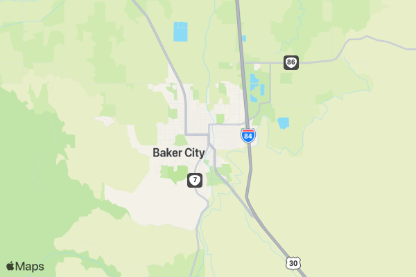 Baker City Motorcycle Rally location map image