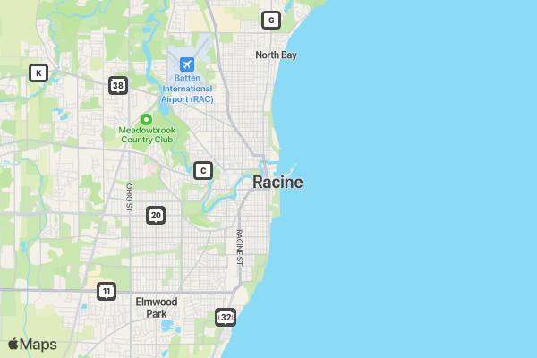 Downtown Racine - Beer Bumble location map image