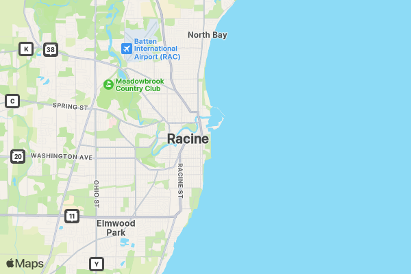 Belle City Mardi Gras Party location map image