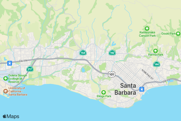 Benefits Of AC Maintenance Santa Barbara location map image
