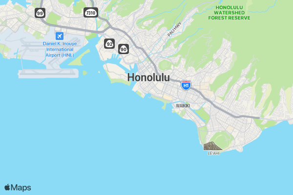 Booze Cruise Waikiki location map image