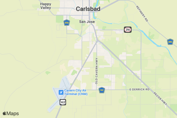 Carlsbad Gun & Knife Show - April location map image