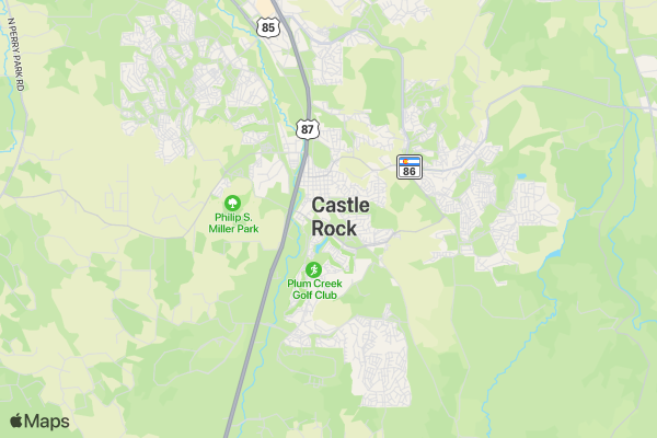Castle Rock High Noon Rotary Rockstar Cornhole Tournament location map image
