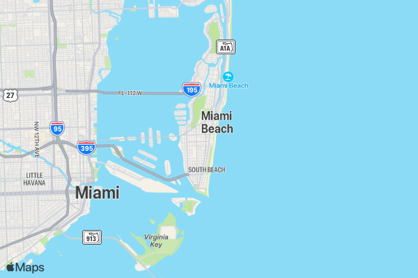 Craziest Pool Parties in Miami location map image