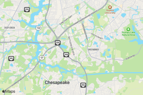 Great Bridge Pumpkin Patch location map image