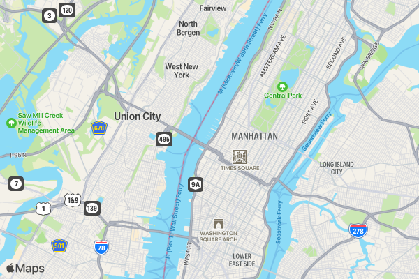 HOLI in the New York City- Cruise Party location map image