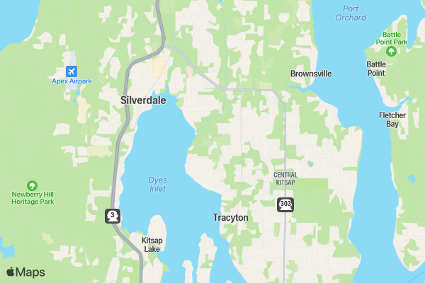 Kitsap Destruction Derby location map image
