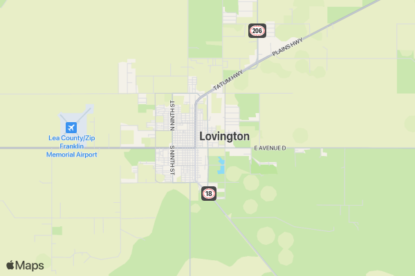 Lovington Gun Show location map image