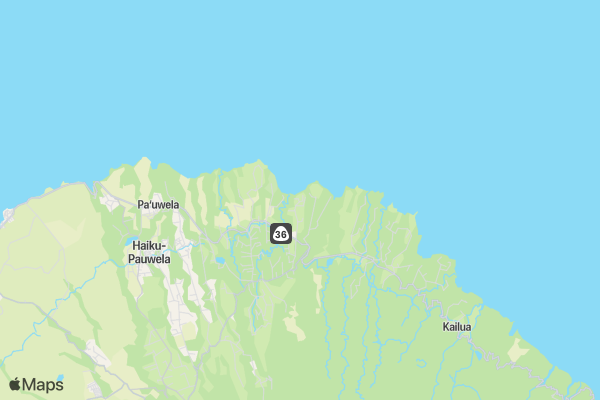 Maui Upcountry Bike Tour 2018 location map image
