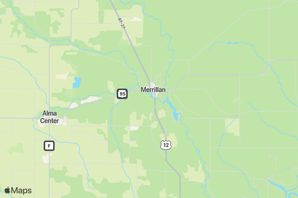Merrillan Movie Night - 2 location map image
