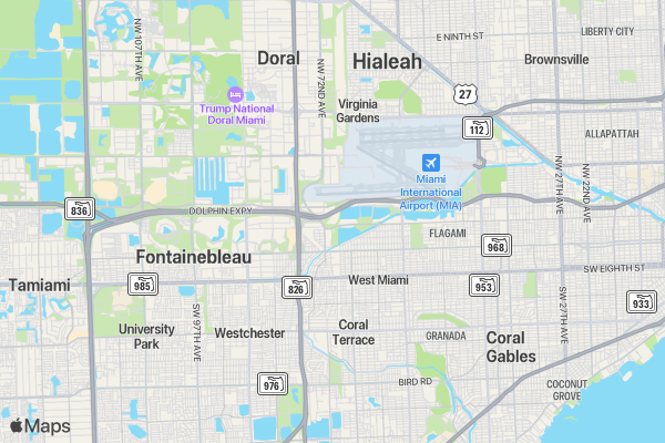 Miami International Fitness Expo location map image