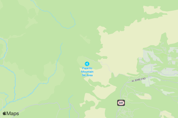 Pajarito - New Mexico location map image