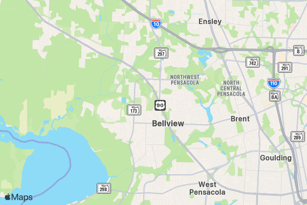 Pensacola Celtic Music Fest location map image