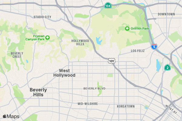 PNN Academy Comedy Film Festival - Hollywood location map image