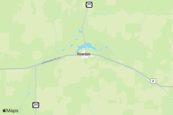 Reardan Mule Days Event location map image