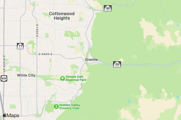 Salt Lake Derby Party location map image