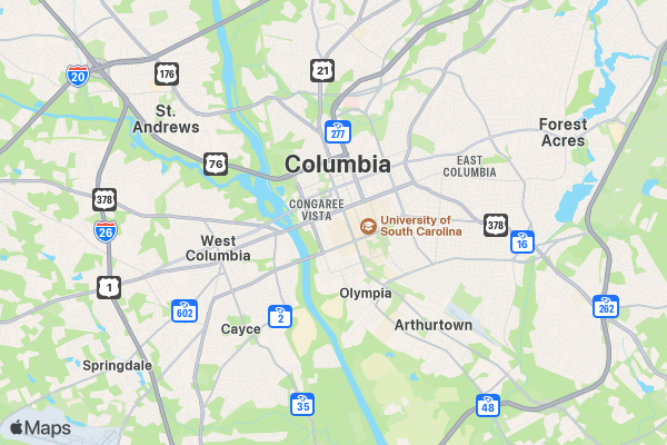 SC Horror Convention 3D location map image