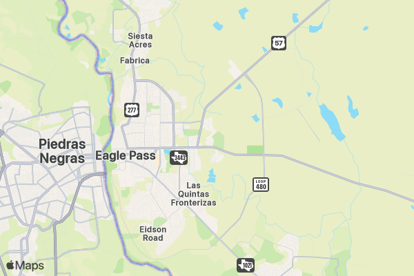 Texas Gun Shows Eagle Pass Feb 15-16 location map image