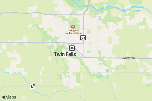 Twin Falls Ballet Company The Nutcracker location map image