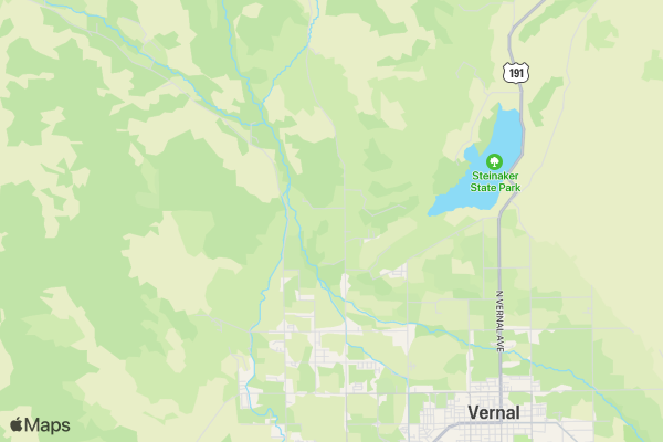 Vernal Rock Rally location map image