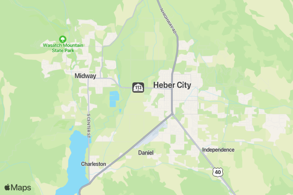Wasatch High School Graduation location map image