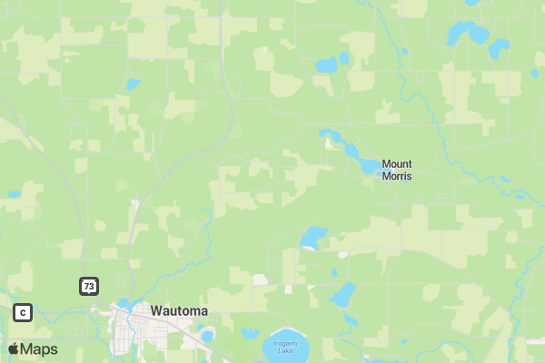 Waushara Archers location map image