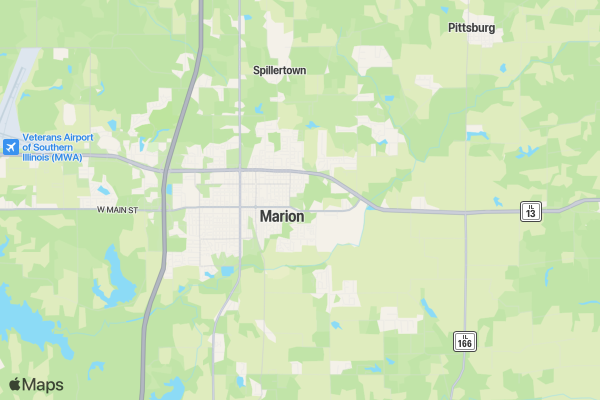 Williamson County IL Fair location map image